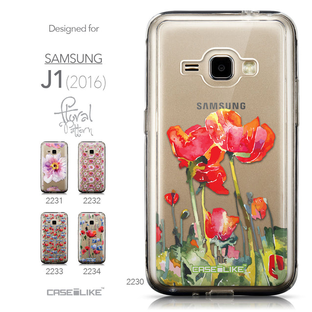Collection - CASEiLIKE Samsung Galaxy J1 (2016) back cover Watercolor Floral 2230
