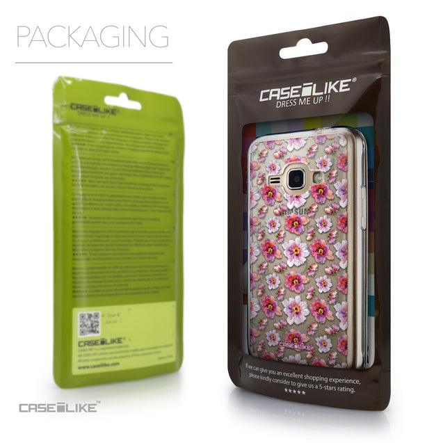 Packaging - CASEiLIKE Samsung Galaxy J1 (2016) back cover Watercolor Floral 2232