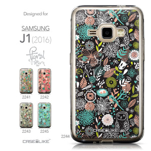 Collection - CASEiLIKE Samsung Galaxy J1 (2016) back cover Spring Forest Black 2244
