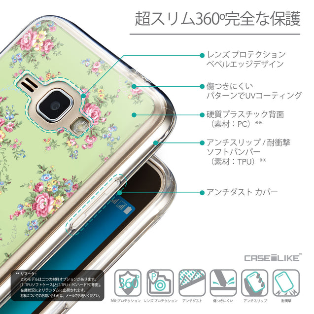 Details in Japanese - CASEiLIKE Samsung Galaxy J1 (2016) back cover Floral Rose Classic 2262