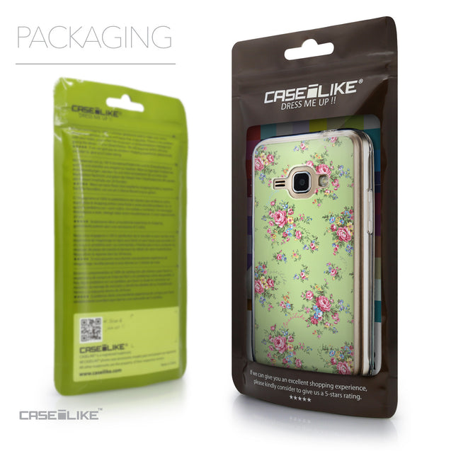 Packaging - CASEiLIKE Samsung Galaxy J1 (2016) back cover Floral Rose Classic 2262