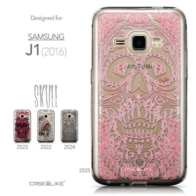 Collection - CASEiLIKE Samsung Galaxy J1 (2016) back cover Art of Skull 2525