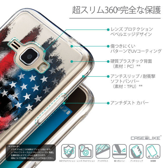 Details in Japanese - CASEiLIKE Samsung Galaxy J1 (2016) back cover Art of Skull 2532