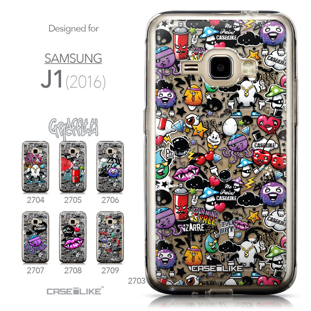 Collection - CASEiLIKE Samsung Galaxy J1 (2016) back cover Graffiti 2703