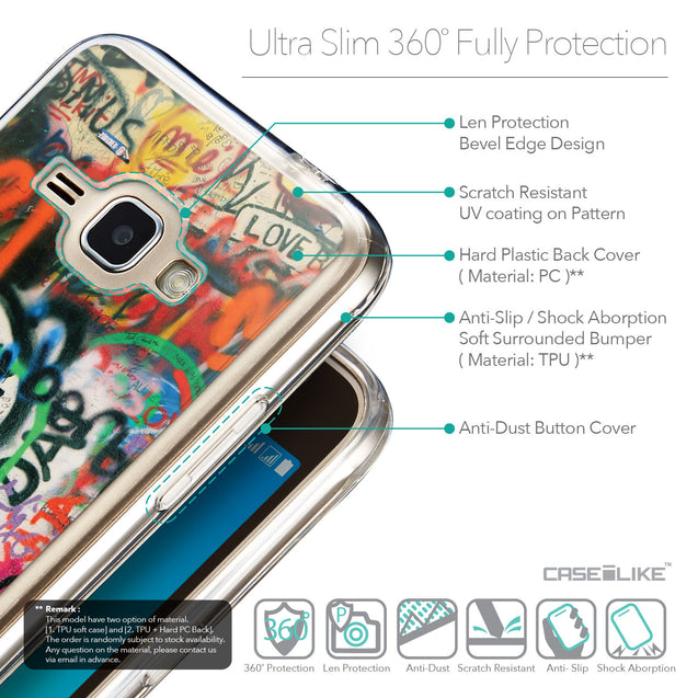 Details in English - CASEiLIKE Samsung Galaxy J1 (2016) back cover Graffiti 2721