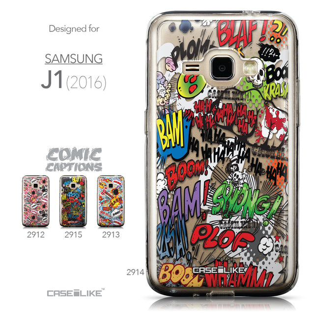 Collection - CASEiLIKE Samsung Galaxy J1 (2016) back cover Comic Captions 2914