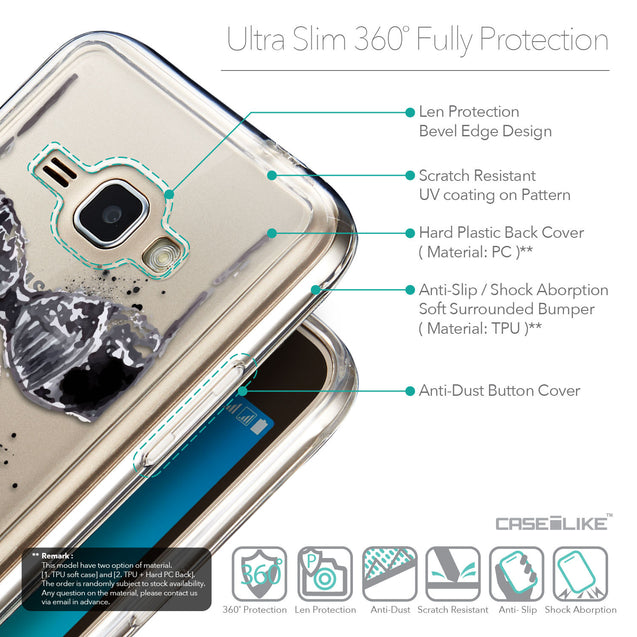 Details in English - CASEiLIKE Samsung Galaxy J1 (2016) back cover Paris Holiday 3910