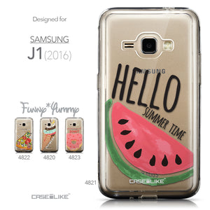 Collection - CASEiLIKE Samsung Galaxy J1 (2016) back cover Water Melon 4821