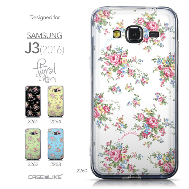 Collection - CASEiLIKE Samsung Galaxy J3 (2016) back cover Floral Rose Classic 2260