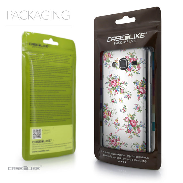 Packaging - CASEiLIKE Samsung Galaxy J3 (2016) back cover Floral Rose Classic 2260
