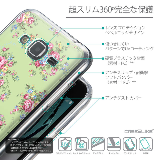 Details in Japanese - CASEiLIKE Samsung Galaxy J3 (2016) back cover Floral Rose Classic 2262