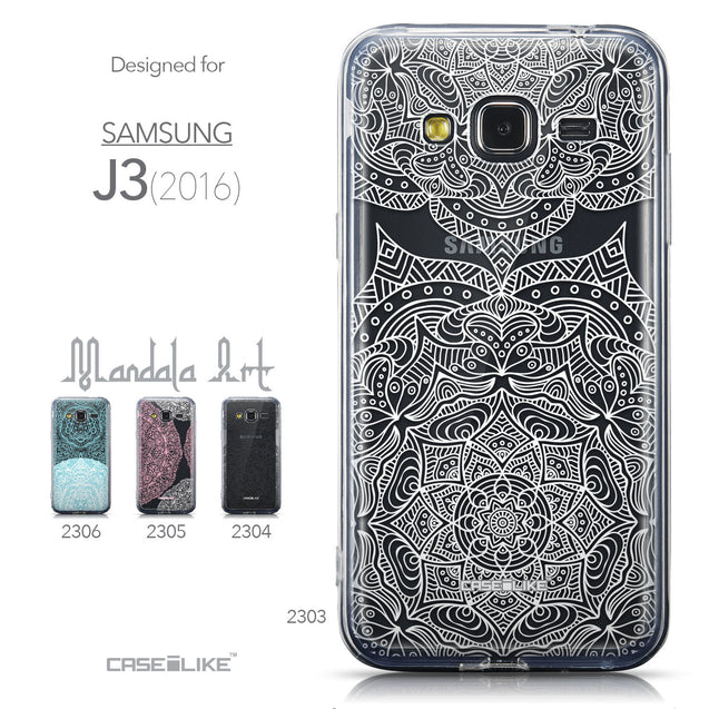 Collection - CASEiLIKE Samsung Galaxy J3 (2016) back cover Mandala Art 2303