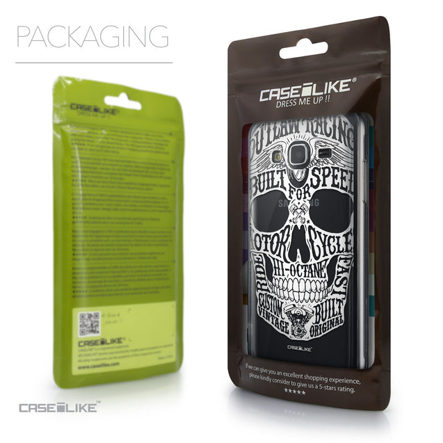 Packaging - CASEiLIKE Samsung Galaxy J3 (2016) back cover Art of Skull 2530