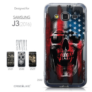 Collection - CASEiLIKE Samsung Galaxy J3 (2016) back cover Art of Skull 2532
