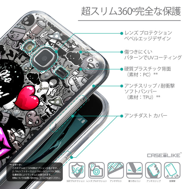 Details in Japanese - CASEiLIKE Samsung Galaxy J3 (2016) back cover Graffiti 2708