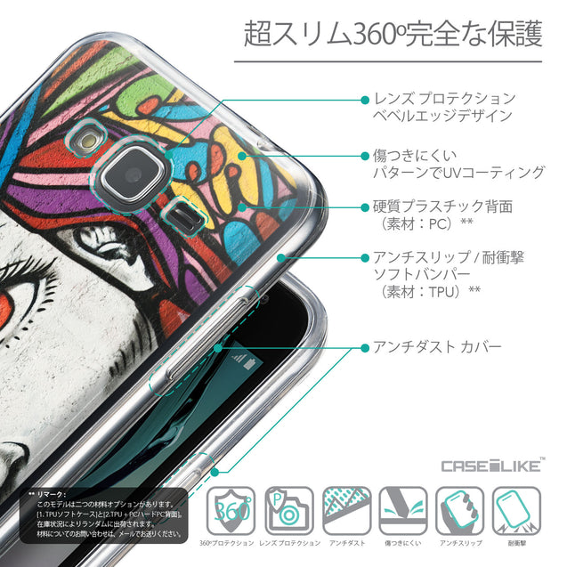 Details in Japanese - CASEiLIKE Samsung Galaxy J3 (2016) back cover Graffiti Girl 2725