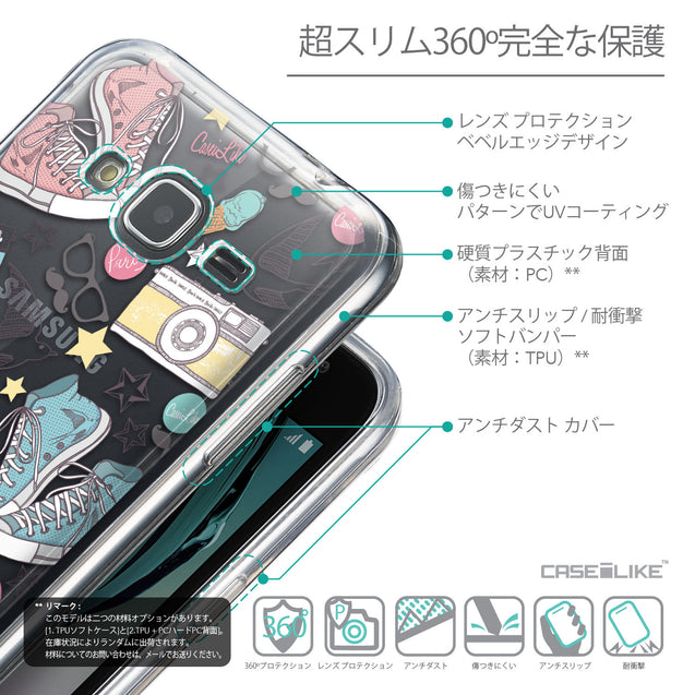 Details in Japanese - CASEiLIKE Samsung Galaxy J3 (2016) back cover Paris Holiday 3906