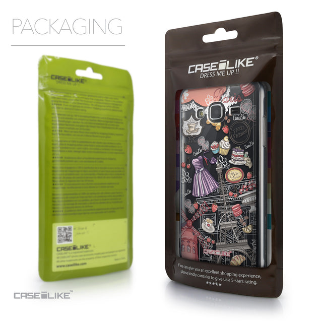 Packaging - CASEiLIKE Samsung Galaxy J3 (2016) back cover Paris Holiday 3907