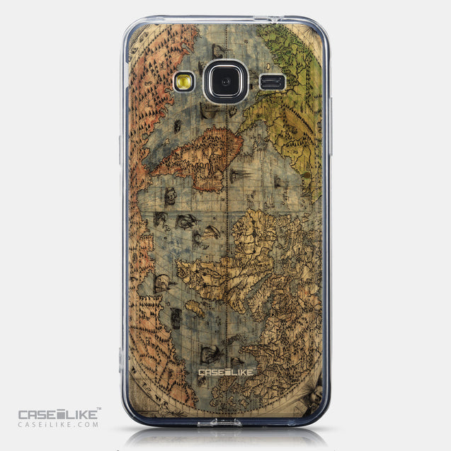 CASEiLIKE Samsung Galaxy J3 (2016) back cover World Map Vintage 4608