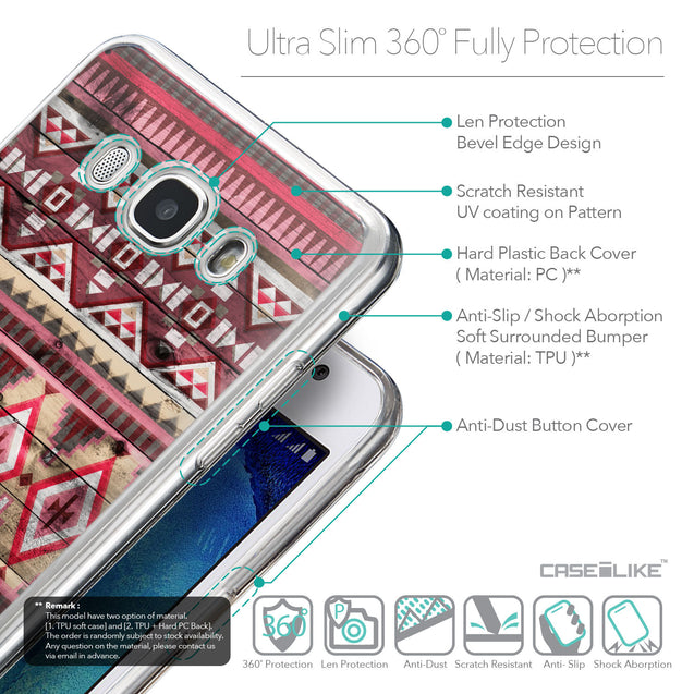 Details in English - CASEiLIKE Samsung Galaxy J5 (2016) back cover Indian Tribal Theme Pattern 2057