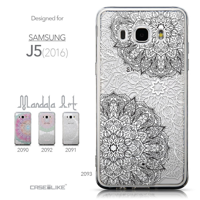 Collection - CASEiLIKE Samsung Galaxy J5 (2016) back cover Mandala Art 2093