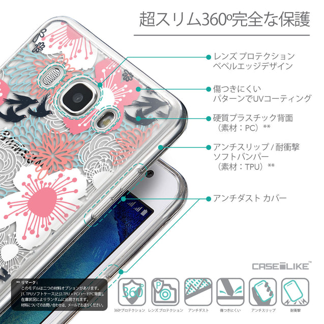 Details in Japanese - CASEiLIKE Samsung Galaxy J5 (2016) back cover Japanese Floral 2255