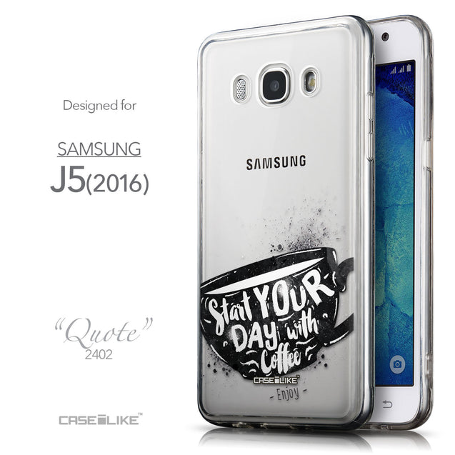 Front & Side View - CASEiLIKE Samsung Galaxy J5 (2016) back cover Quote 2402