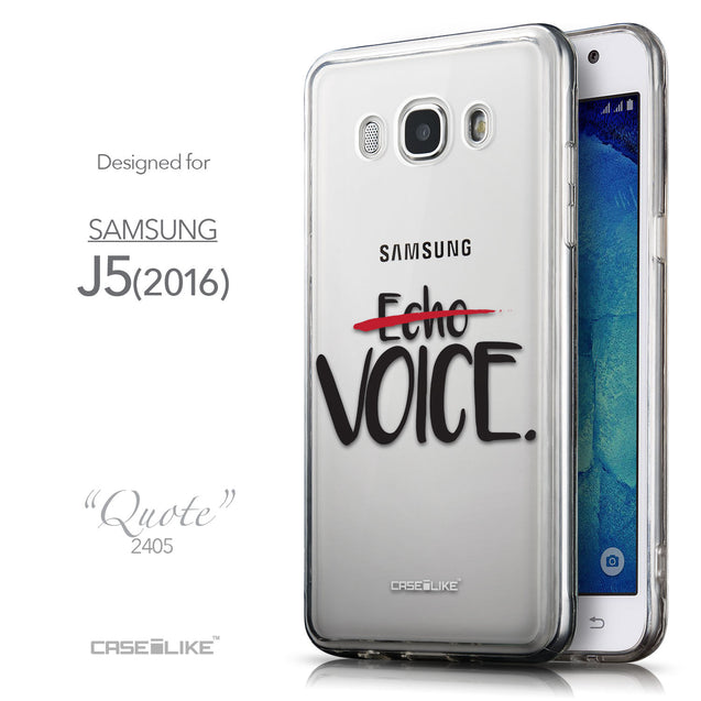 Front & Side View - CASEiLIKE Samsung Galaxy J5 (2016) back cover Quote 2405