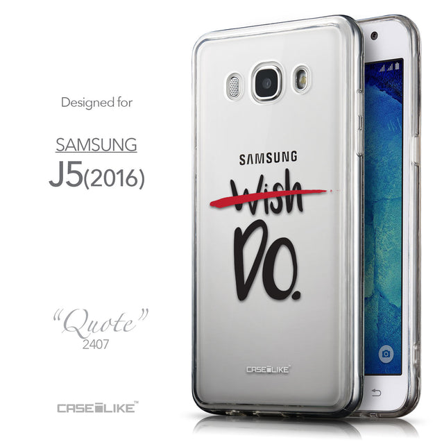 Front & Side View - CASEiLIKE Samsung Galaxy J5 (2016) back cover Quote 2407