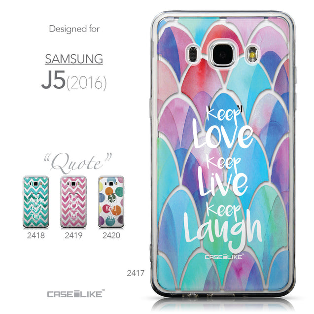 Collection - CASEiLIKE Samsung Galaxy J5 (2016) back cover Quote 2417