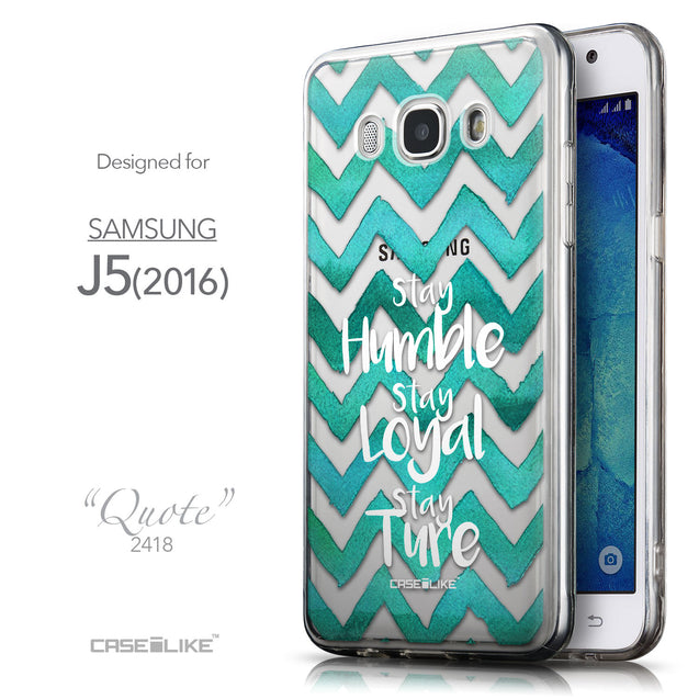 Front & Side View - CASEiLIKE Samsung Galaxy J5 (2016) back cover Quote 2418