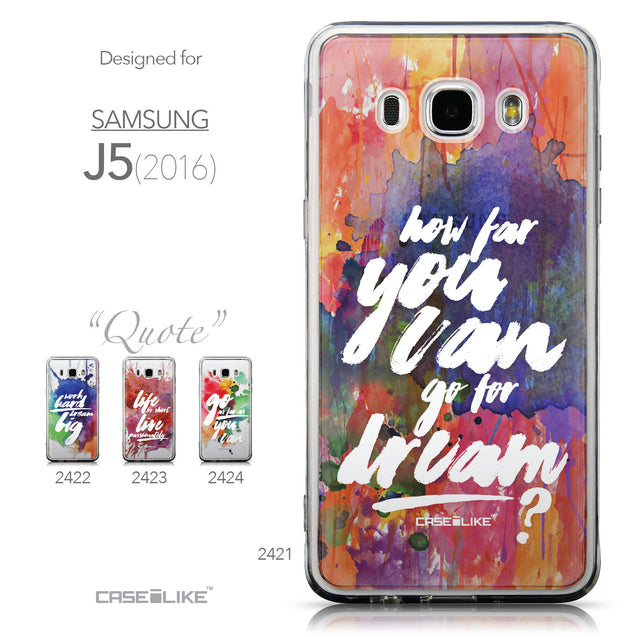 Collection - CASEiLIKE Samsung Galaxy J5 (2016) back cover Quote 2421