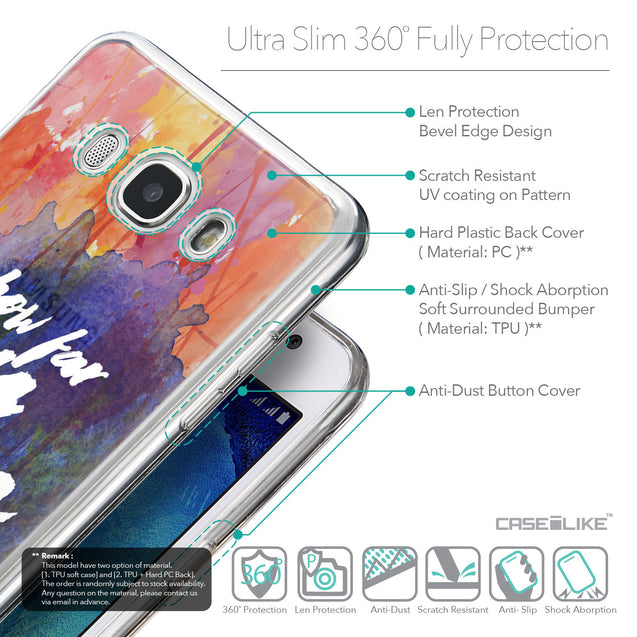 Details in English - CASEiLIKE Samsung Galaxy J5 (2016) back cover Quote 2421
