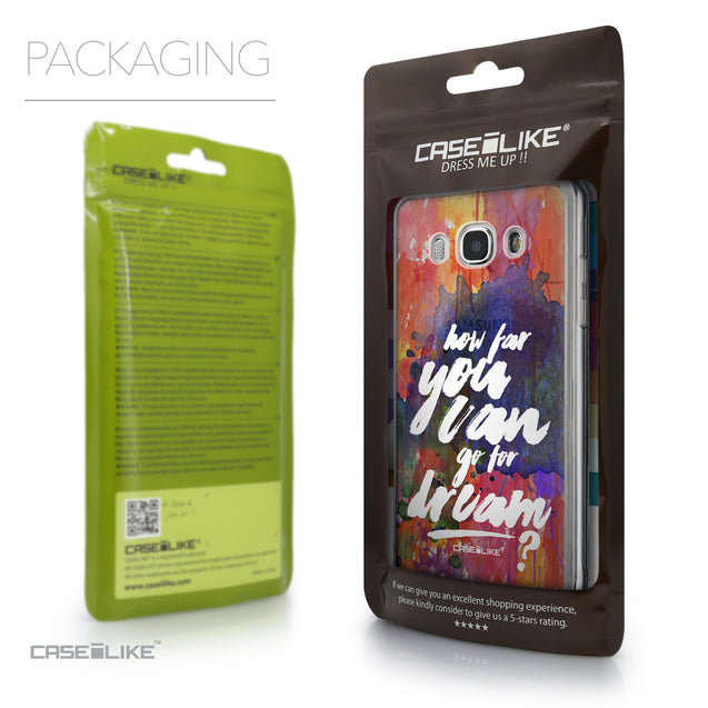 Packaging - CASEiLIKE Samsung Galaxy J5 (2016) back cover Quote 2421