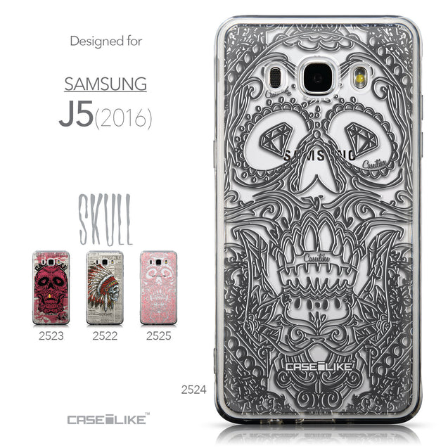 Collection - CASEiLIKE Samsung Galaxy J5 (2016) back cover Art of Skull 2524