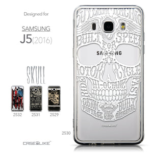 Collection - CASEiLIKE Samsung Galaxy J5 (2016) back cover Art of Skull 2530