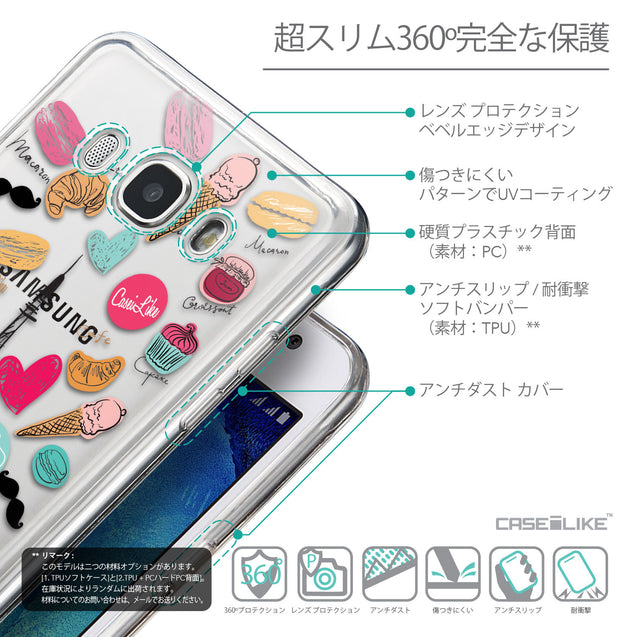 Details in Japanese - CASEiLIKE Samsung Galaxy J5 (2016) back cover Paris Holiday 3904