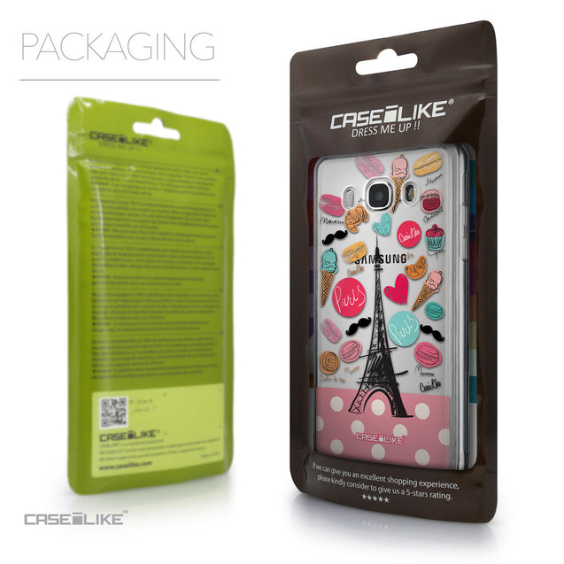 Packaging - CASEiLIKE Samsung Galaxy J5 (2016) back cover Paris Holiday 3904