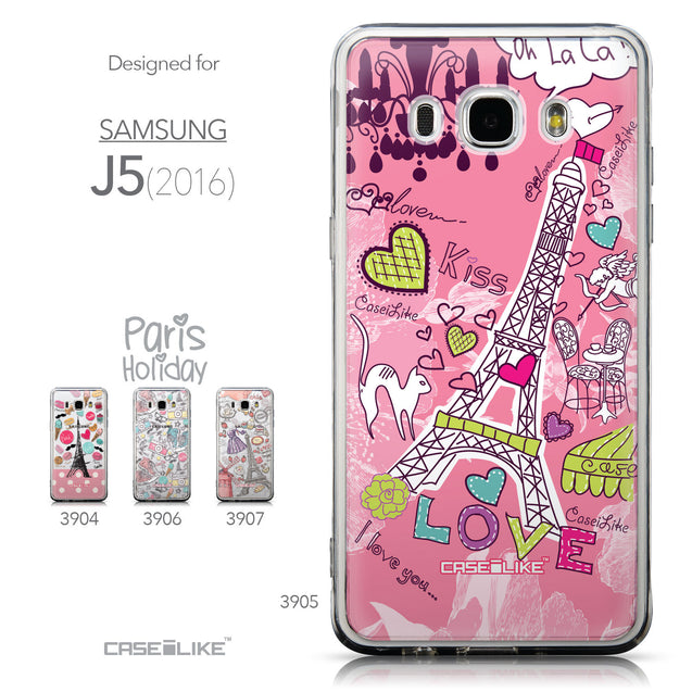 Collection - CASEiLIKE Samsung Galaxy J5 (2016) back cover Paris Holiday 3905