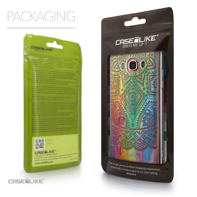 Packaging - CASEiLIKE Samsung Galaxy J7 (2016) back cover Indian Line Art 2064