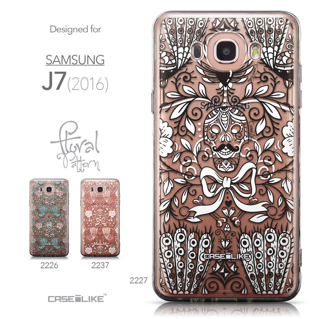 Collection - CASEiLIKE Samsung Galaxy J7 (2016) back cover Roses Ornamental Skulls Peacocks 2227