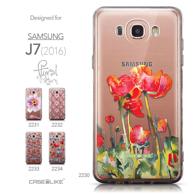Collection - CASEiLIKE Samsung Galaxy J7 (2016) back cover Watercolor Floral 2230
