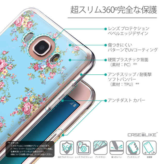 Details in Japanese - CASEiLIKE Samsung Galaxy J7 (2016) back cover Floral Rose Classic 2263