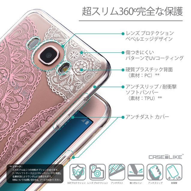 Details in Japanese - CASEiLIKE Samsung Galaxy J7 (2016) back cover Mandala Art 2305