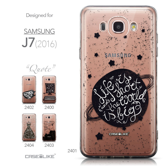 Collection - CASEiLIKE Samsung Galaxy J7 (2016) back cover Quote 2401