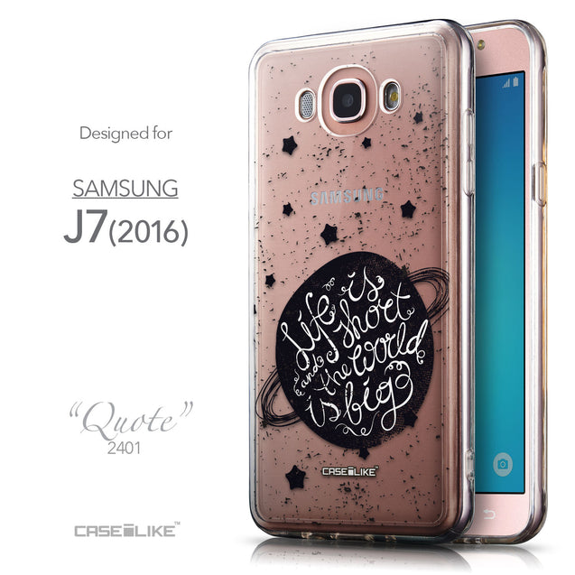 Front & Side View - CASEiLIKE Samsung Galaxy J7 (2016) back cover Quote 2401