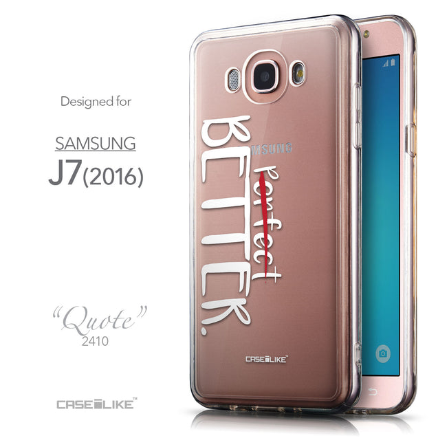 Front & Side View - CASEiLIKE Samsung Galaxy J7 (2016) back cover Quote 2410