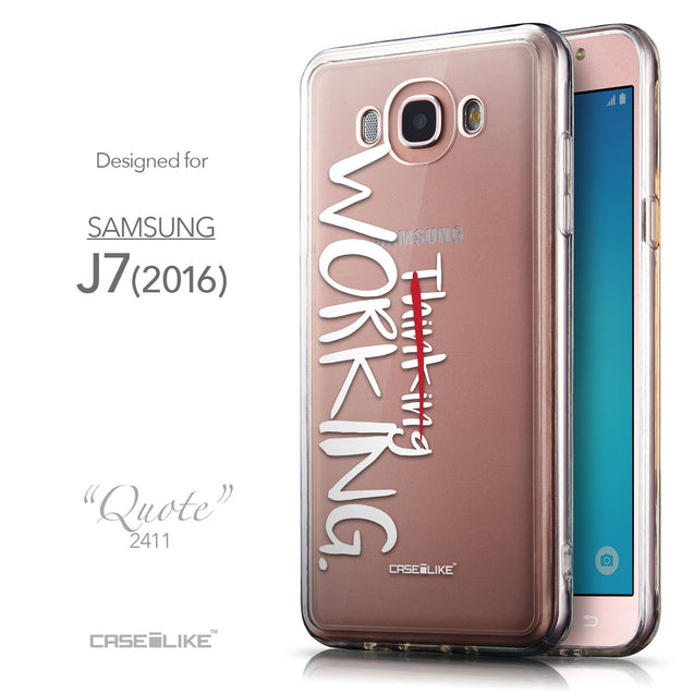 Front & Side View - CASEiLIKE Samsung Galaxy J7 (2016) back cover Quote 2411