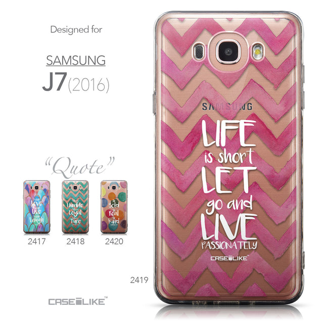 Collection - CASEiLIKE Samsung Galaxy J7 (2016) back cover Quote 2419