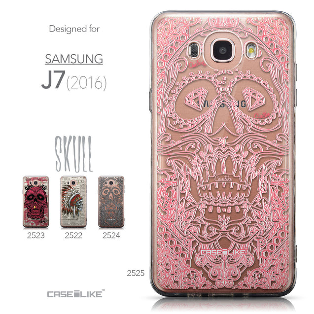 Collection - CASEiLIKE Samsung Galaxy J7 (2016) back cover Art of Skull 2525
